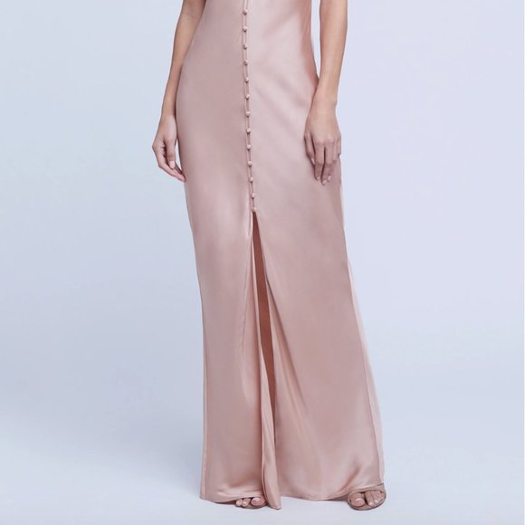 BRAND NEW L'AGENCE Arizona Dress in Dusty Pink - Picture 2 of 8